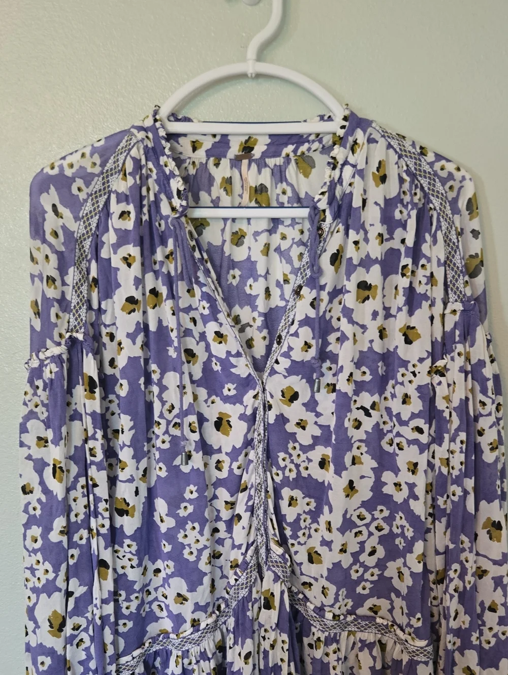 Free People | Love Letter Lavender Tunic Top Mini Dress Size Small